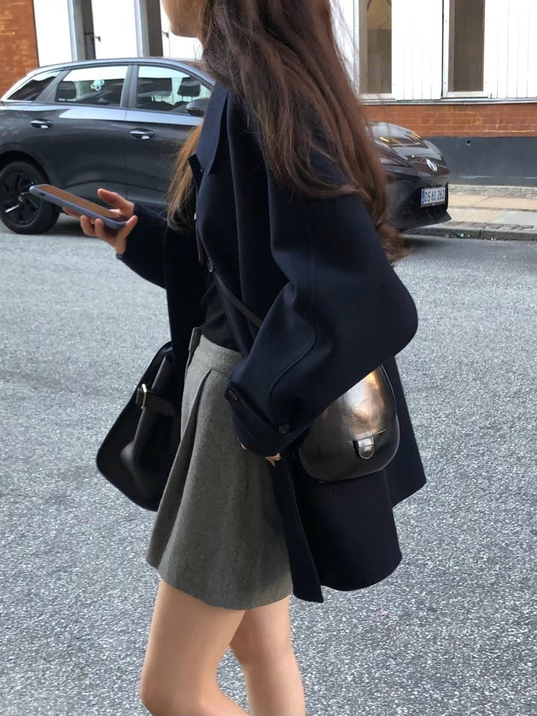 Lapel Single Woolen Coat