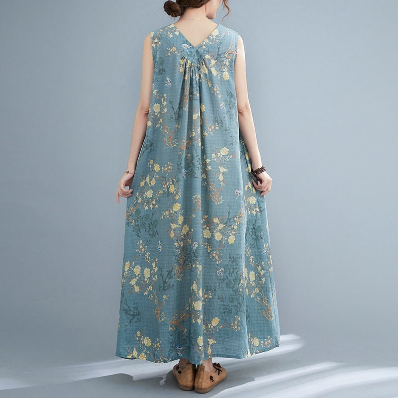 Dress Woman Loose Show Thin Cover Meat