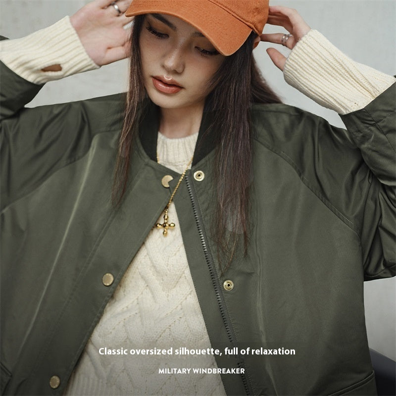 Retro Olive Green Trench