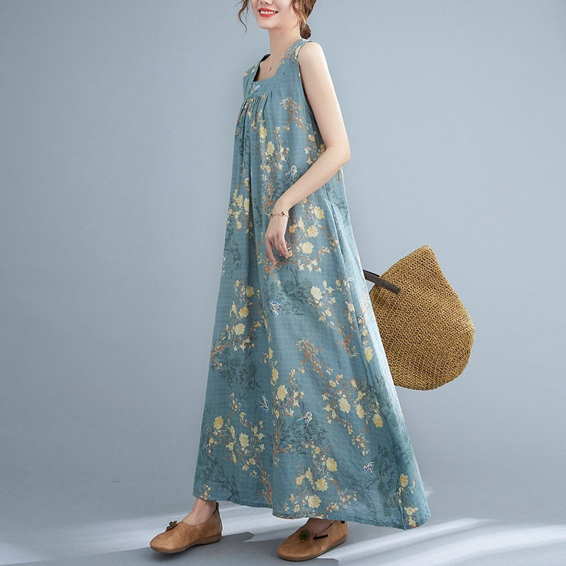 Dress Woman Loose Show Thin Cover Meat