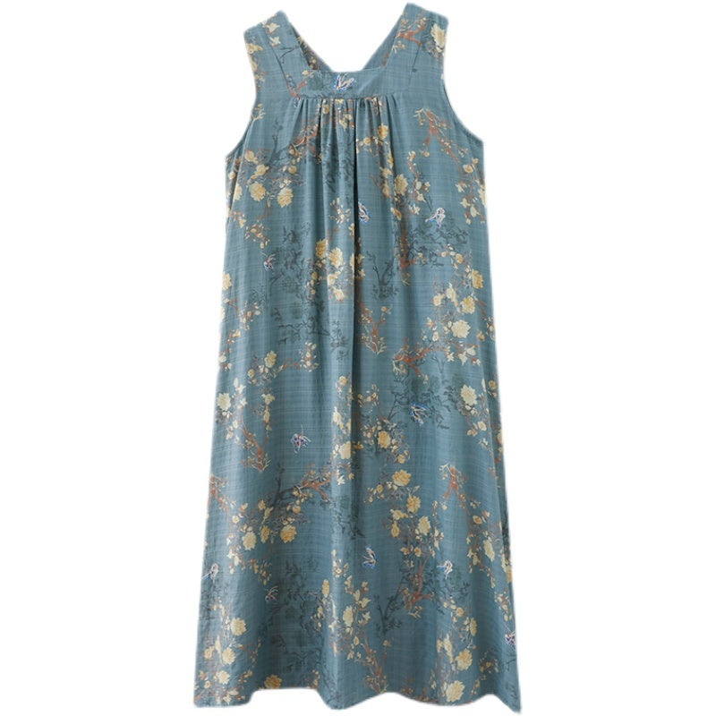 Dress Woman Loose Show Thin Cover Meat
