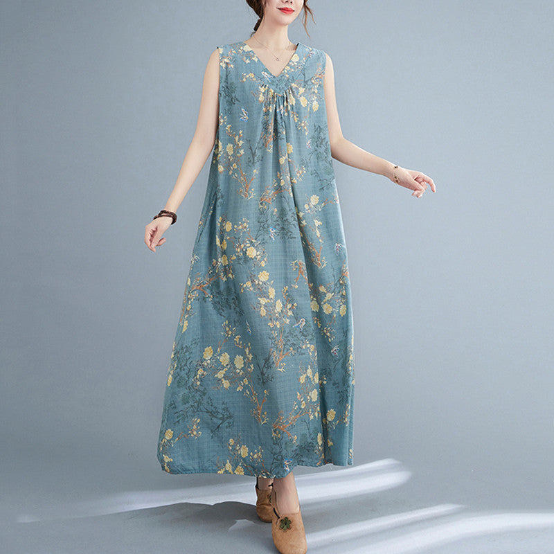 Dress Woman Loose Show Thin Cover Meat