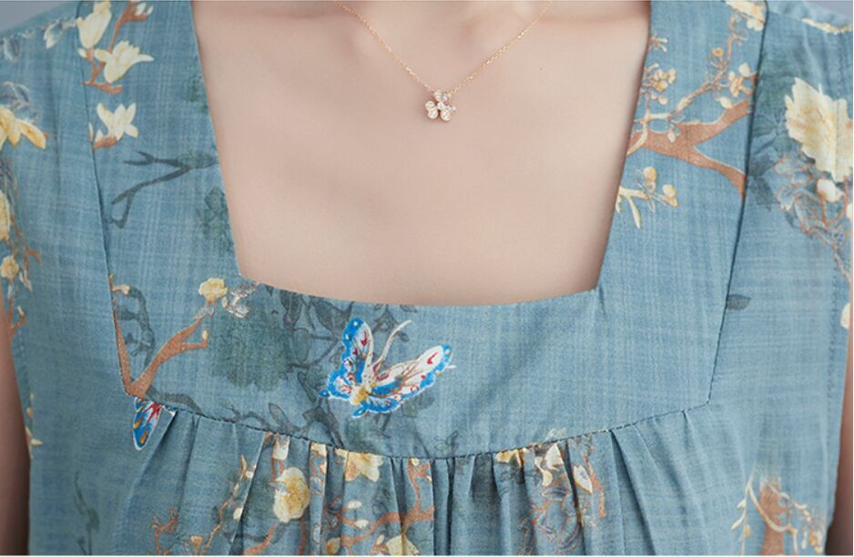 Dress Woman Loose Show Thin Cover Meat